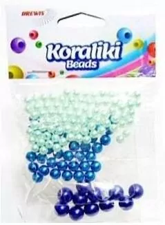 Koraliki do nawlekania niebieski 36g - tantis.pl