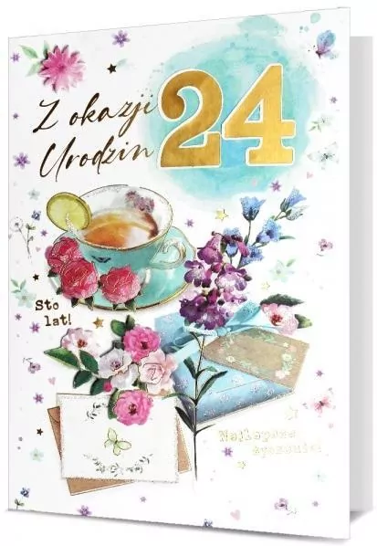 Karnet B6 Urodziny (wymienne cyfry) - tantis.pl