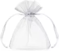 Woreczki z organzy biały 10cm, 10 sztuk - tantis.pl