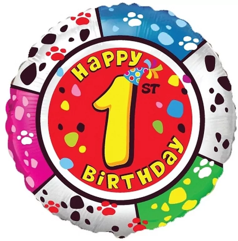 Balon foliowy Happy Birthday 45cm - tantis.pl