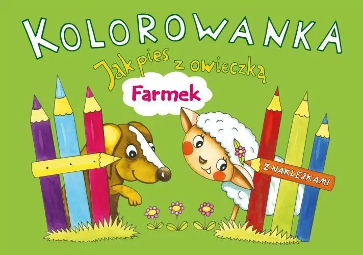 Kolorowanka. Jak pies z owieczką. Farmek - tantis.pl