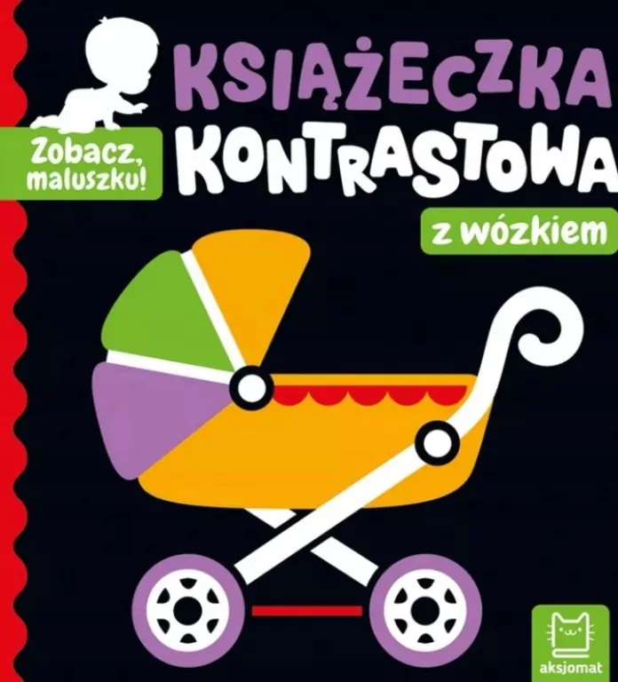 Książeczka kontrastowa z wózkiem. Zobacz, maluszku! - tantis.pl