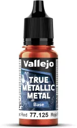 Vallejo: 77.125 - True Metallic Metal - Base - Forged Red (18 ml)