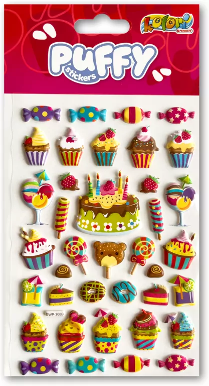 Naklejki puffy Sweets - tantis.pl