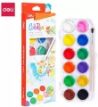 Farby akwarelowe ColoRun 12 kolorów DELI - tantis.pl