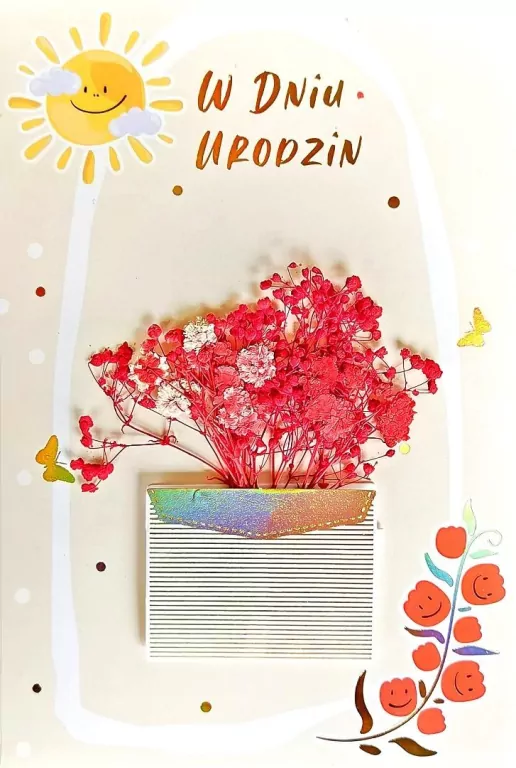 Karnet B6 Urodziny - tantis.pl