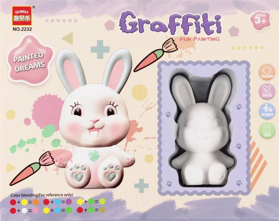 Zestaw kreatywny do malowania: Zwierzęta 21x17x6, mix - tantis.pl