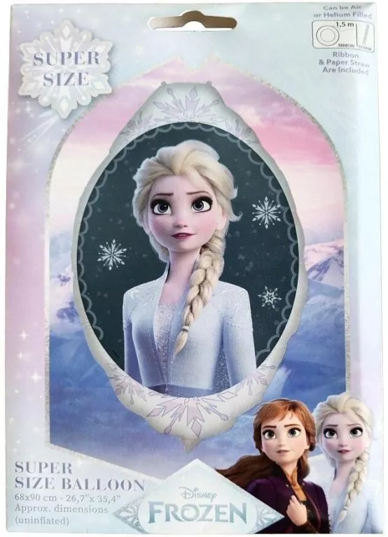 Balon foliowy Disney Elsa Mirror 68x90cm - tantis.pl