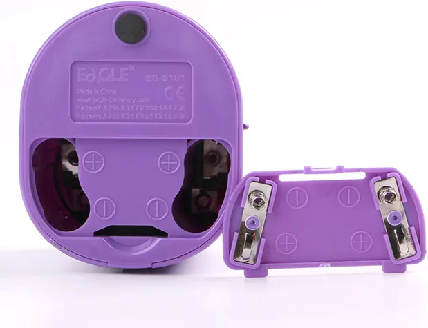 Temperówka dwuotworowa na baterie. Fioletowa - tantis.pl