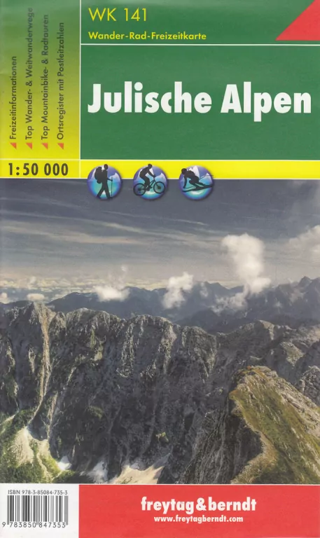 Alpy julijskie mapa 1:50 000 - tantis.pl