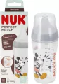 NUK. Perfect Match. Butelka z silikonowym smoczkiem. 260 ml. Miki Mouse - tantis.pl