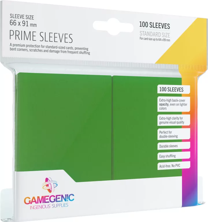 Koszulki na karty CCG 66x91mm Zielone 100 sztuk - tantis.pl