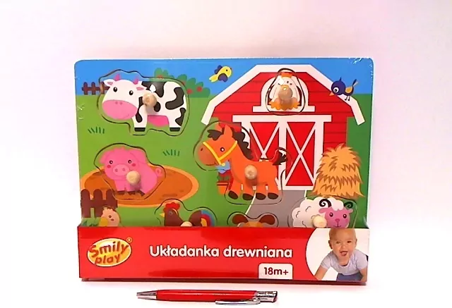 Smily Play. Układanka drewniana Mała farma - tantis.pl