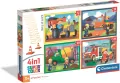 Puzzle 4 w 1 Super Color. Busy at Work - tantis.pl