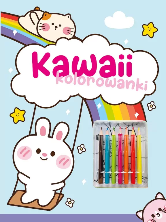 Kawaii kolorowanki niebieska - tantis.pl