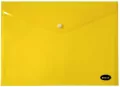 Teczka kopertowa na zatrzask 235 x 335 mm, żółta - tantis.pl