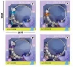 Bransoletka + charmsy 4 rodz 9x9cm