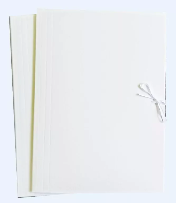 Teczka A4 biała wiązana - tantis.pl