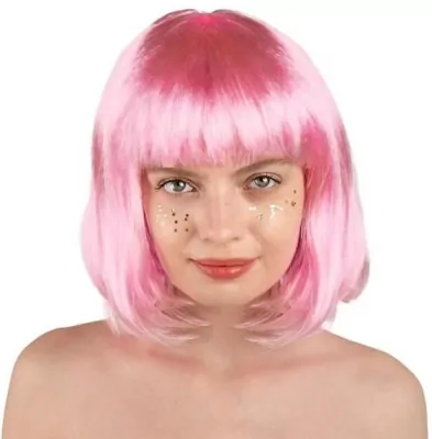 Peruka Kleopatra jasny róż