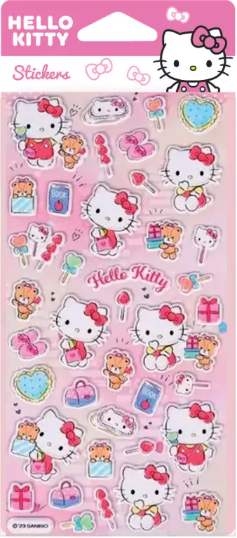Naklejki Pop Up Hello Kitty Pink wzór 3 - tantis.pl