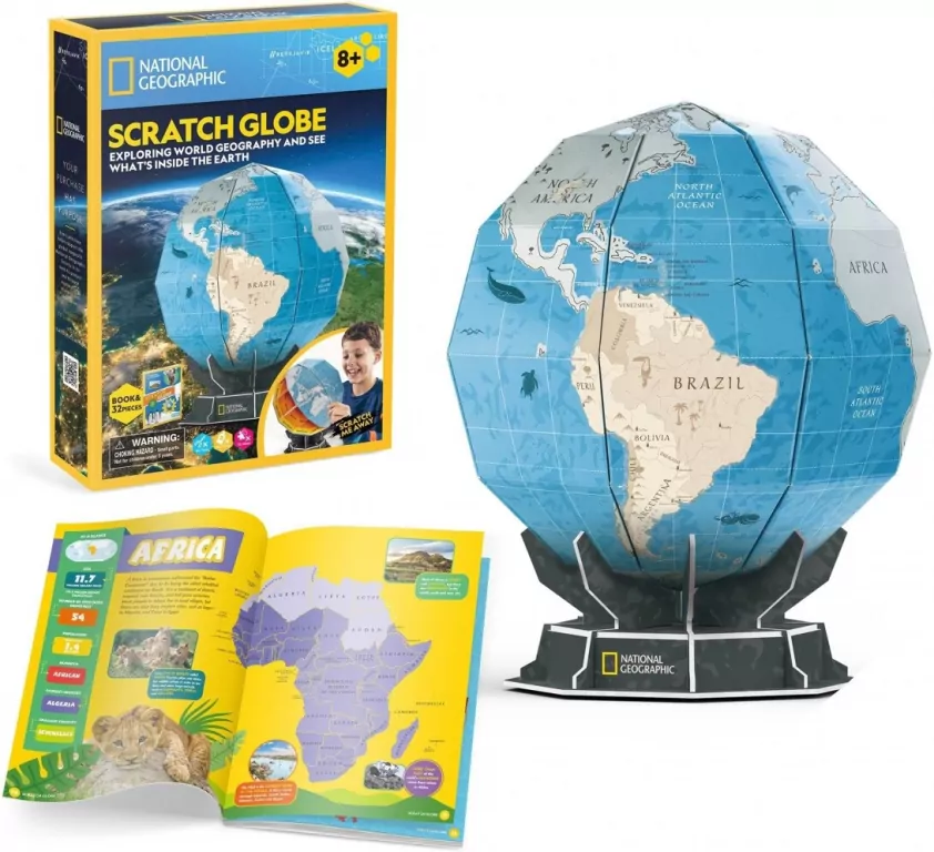 Cubic Fun. Puzzle 3D. National Geographic. Globus - tantis.pl