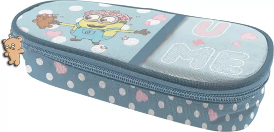 Piórnik szkolny z klapką Minionki