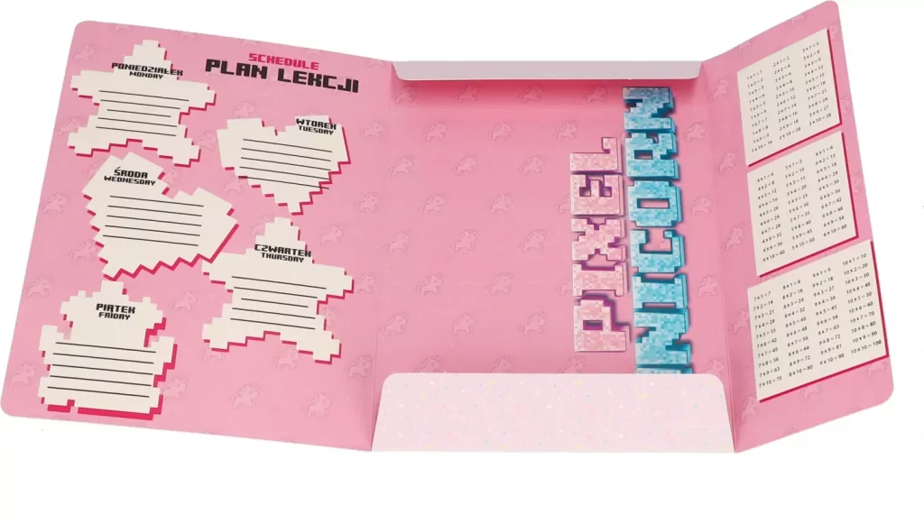 TECZKA Z GUMKA PAP A4 PIXEL UNIC MIX2 STK 10/100 - tantis.pl