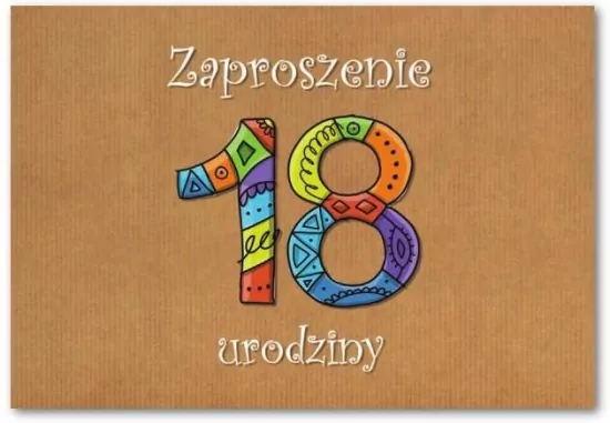 Zaproszenie 18 Urodziny