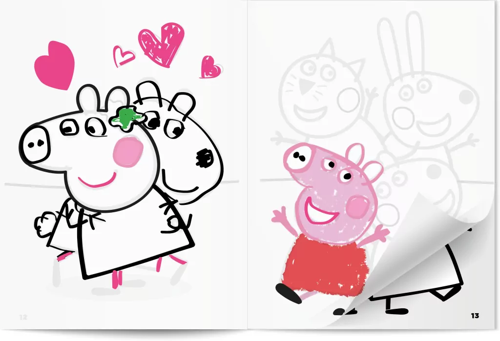 Peppa Pig. Odrysuj koloruj. Baw się z Peppą! - tantis.pl