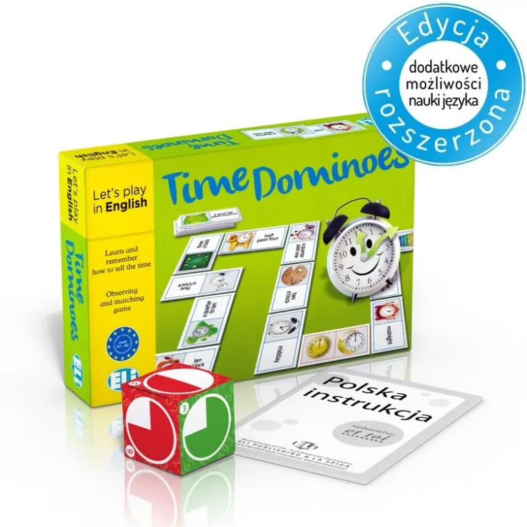 Gra językowa. Angielski. Time Dominoes - tantis.pl