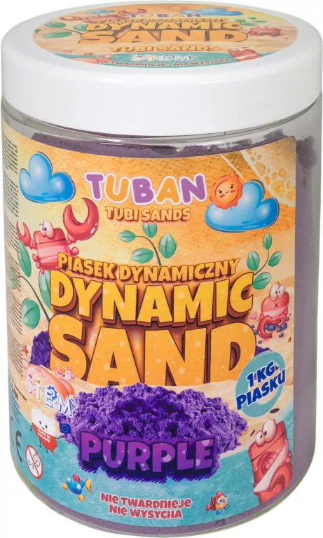 Piasek dynamiczny 1kg. Fioletowy - tantis.pl