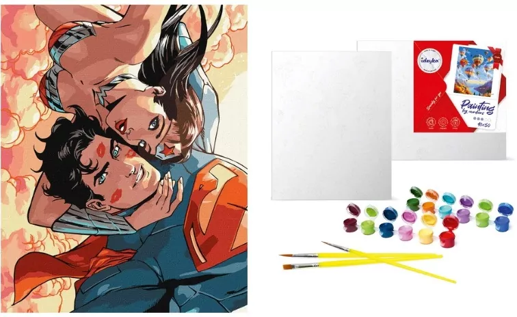 Malowanie po numerach - Wonder Woman: uściski - tantis.pl