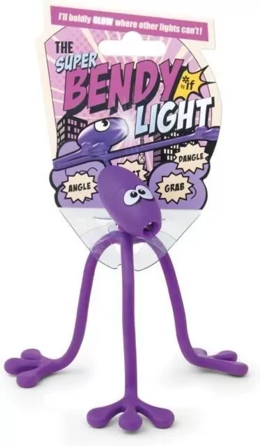 Super Bendy. Lampka do książki. Fioletowa - tantis.pl