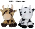 Maskotka Krowa. 2 kolory 20cm Mix - tantis.pl