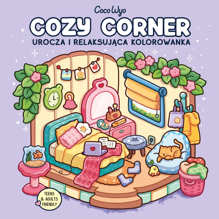 Cozy Corner. Urocza i relaksująca kolorowanka - tantis.pl