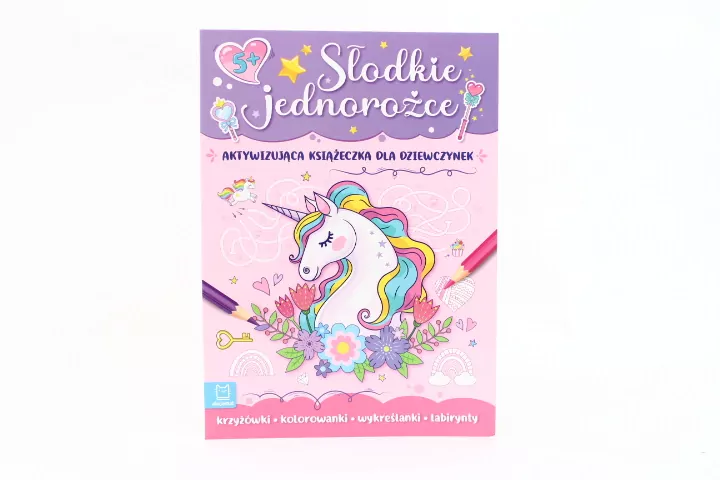 Słodkie jednorożce. Aktywizująca książeczka dla dziewczynek - tantis.pl