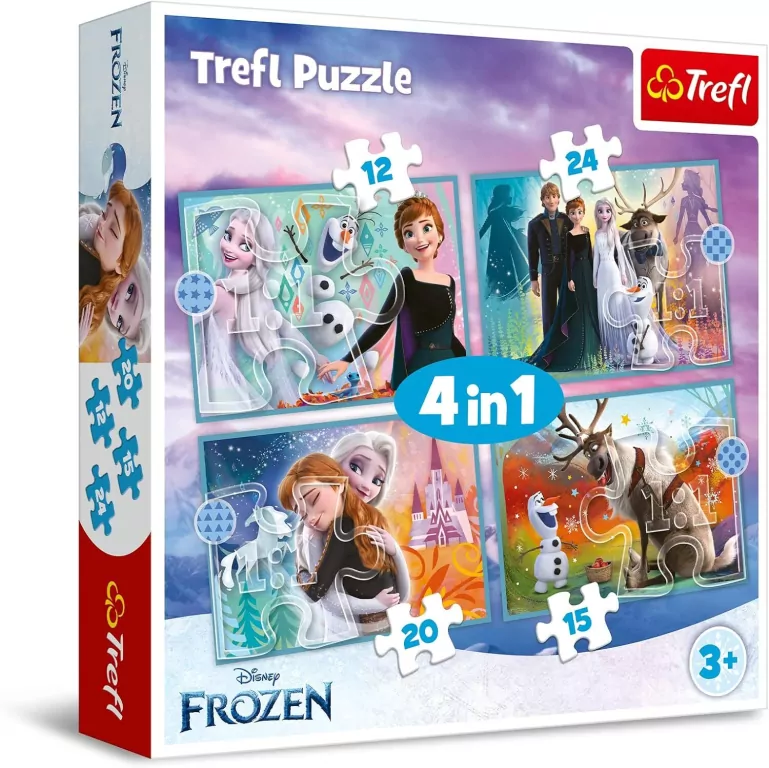 Puzzle 4w1. Frozen. Niezwykły świat - tantis.pl