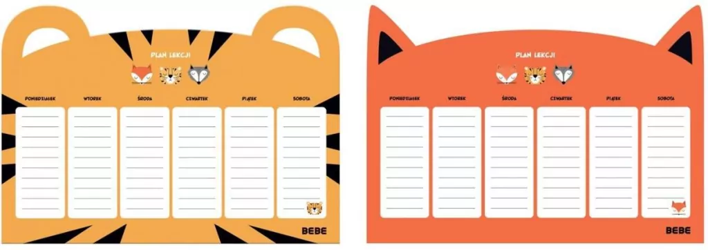 Plan lekcji A4 Friends Boys - tantis.pl