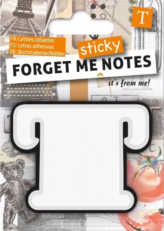 Notes. Kartki samoprzylepne litera T - tantis.pl