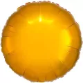 Balon foliowy metalik złoty okrągły 43cm - tantis.pl