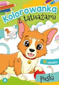 Pieski. Kolorowanka z tatuażami - tantis.pl