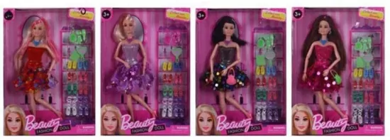 Lalka z zestawem butów MIX