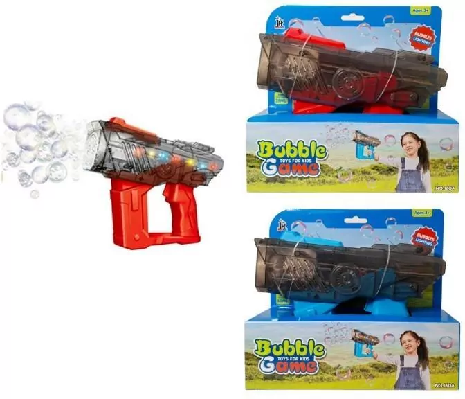 Pistolet do baniek mydlanych ze światłem MIX - tantis.pl