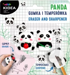 Gumka i temperówka Panda KIDEA