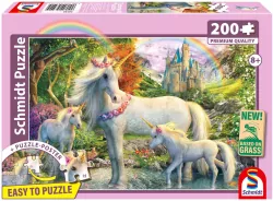 Puzzle PQ 200 Rodzina jednorożców G3