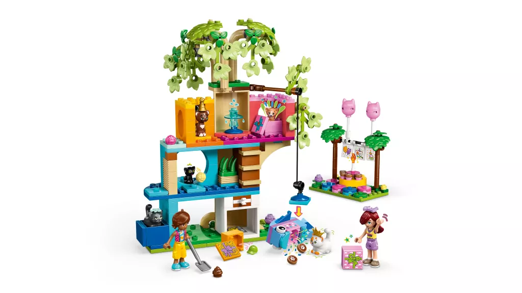 LEGO® Friends. Kocie przyjęcie urodzinowe i domek na drzewie 42666 - tantis.pl
