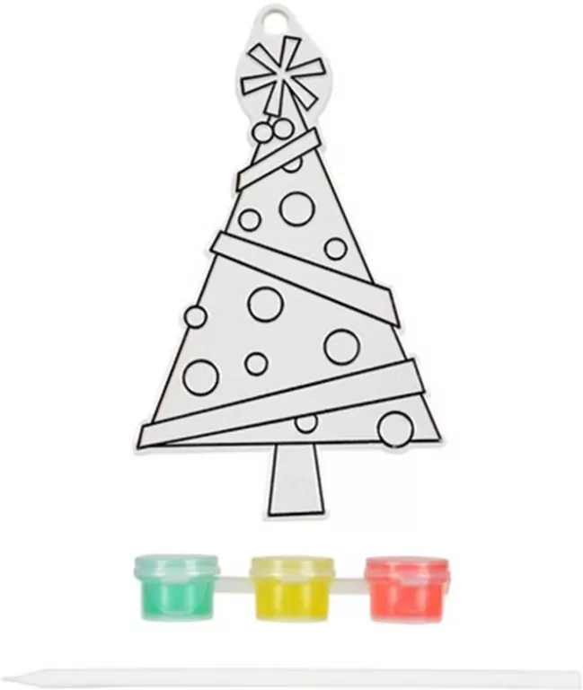 Świąteczny witrażyk z farbkami - tantis.pl