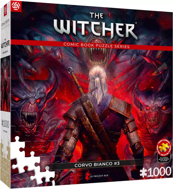 Puzzle 1000 The Witcher (Wiedźmin) Corvo Bianco - tantis.pl