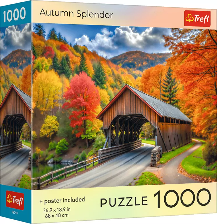 Puzzle 1000 USA Collection: Autumn Splendor TREFL - tantis.pl