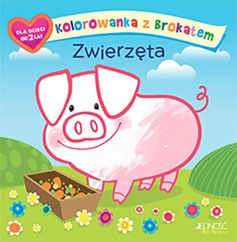 Zwierzęta. Kolorowanka z brokatem - tantis.pl